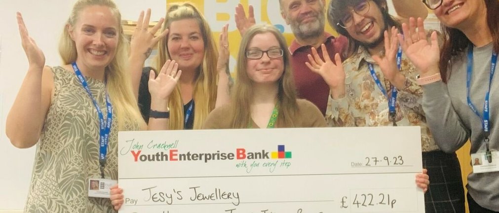 Jesy’s Jewellery 1,000th grant recipient from John Cracknell Youth Enterprise Bank