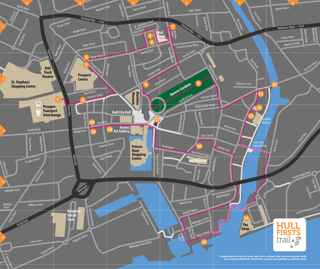 Hull Firsts Trail Map 